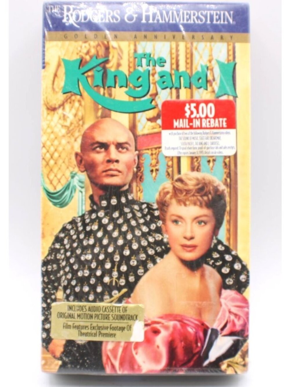 Rodgers & Hammersteins The King And I Golden Anniversary Edition VHS Audio Cass